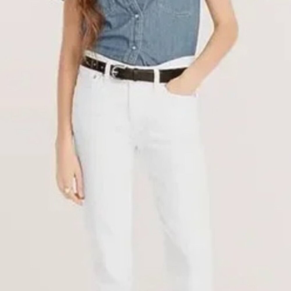 J. Crew Wm's 9" vintage slim-straight jean in white Sz 29 NWT#589 - Picture 4 of 8